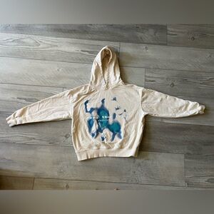 Aelfric Eden Cream Hoodie with Blue PRAY THE LORD